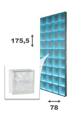 Light My Wall SET DIY BxH: 78x175,5 cm - Wolke klar 19x19x8 cm
