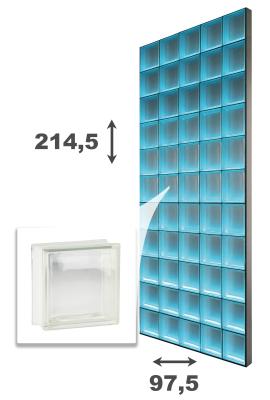 Light My Wall SET DIY BxH: 97,5x214,5 cm - Vollsicht klar