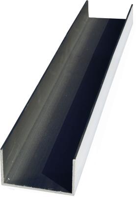 U-Profil Aluminium für 8 cm starke Glasbausteine – 2 m Länge