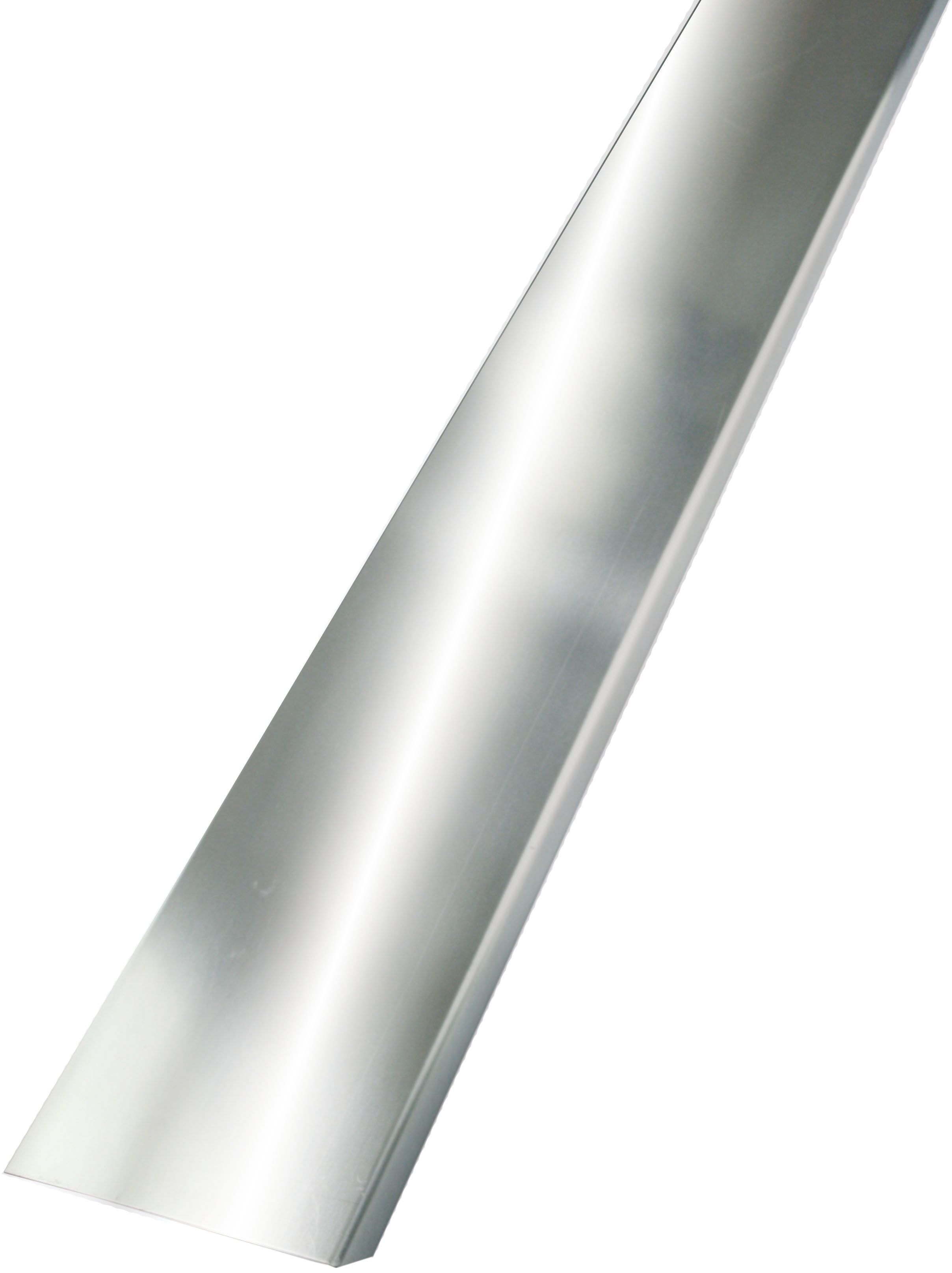 Abschlussprofil für 8cm starke Glasbausteine Glasstein in Aluminium weiß 