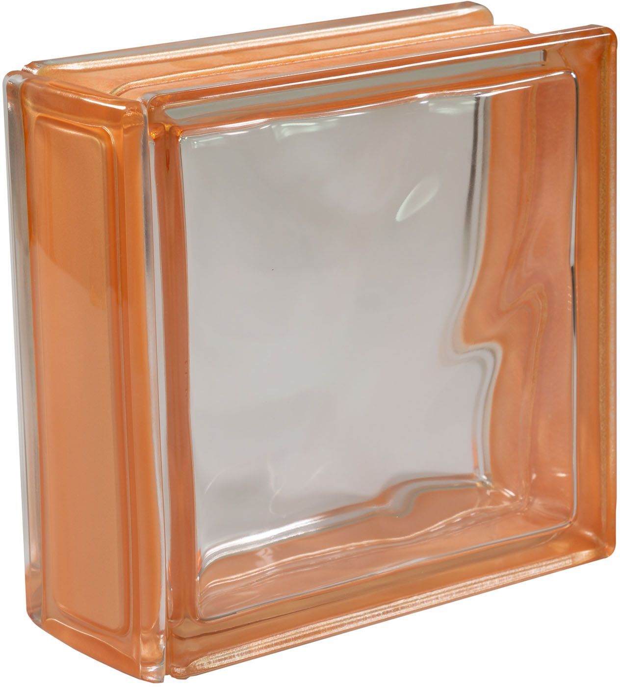 Echtglasprofil Abschlussprofil für Glasbausteine 19x8x1 cm 