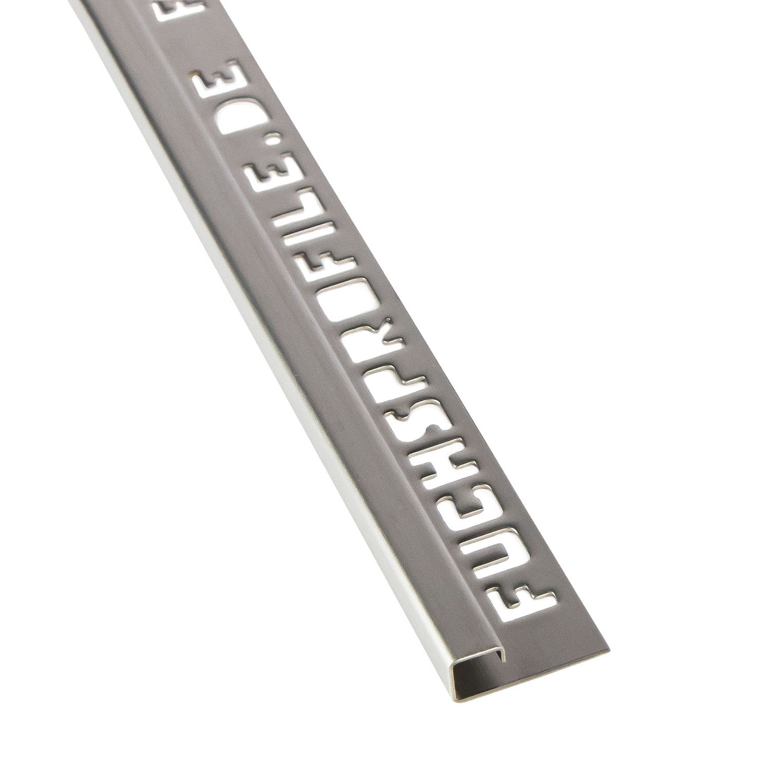 5x Quadrat-Profil Edelstahl Fliesenprofil Fliesenschiene L250cm 11mm glänzend 